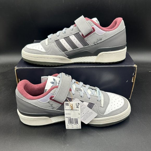 Adidas Originals Forum 84 Low Home Alone 2 Grey White ID4328 Men's Size 10 - Picture 2 of 8